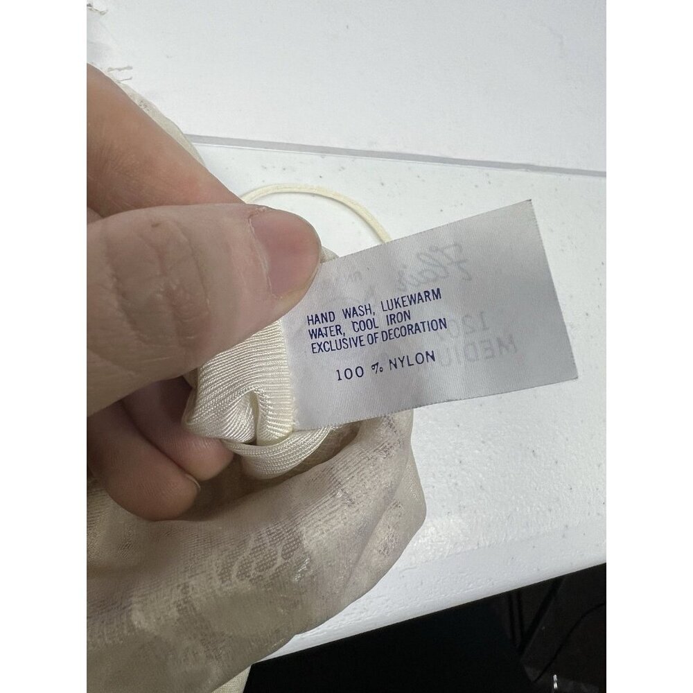 Vintage 1960s Union Made Body Suit Satin Lace Flair Brand Size Medium - Picture 8 of 8